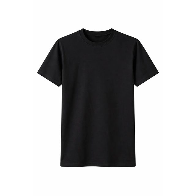 Polo negro de algodón